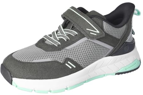 RICOSTA Jungen Kletthalbschuhe Cyber, Kinder Halbschuhe, Weite: MITTEL, lose Einlage, Turnschuhe, Laufschuhe, Klettschuhe, Sneaker, Oliv (580), 35 EU