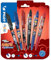 Pilot x NARUTO Frixion Ball + 3 Frixion Ball Clicker, radierbare Stifte, limitierte Edition, Naruto Shipudden, nachfüllbare Tintenroller, Schwarz, Blau, Rot, Medium, 3 Stück
