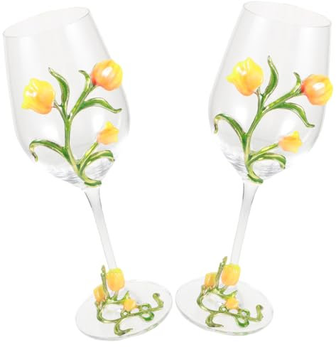 Cabilock Coppia Di Delicati Bicchieri Da Vino Bicchieri Portatili Per Cocktail Bicchieri Da Portata Per Interni