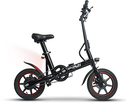 Bicicletta Elettrica Pieghevole X40, 14 Pollici, 250W, Batteria 36V 6Ah, Autonomia 20-25 km, Velocità Massima 25 km/h, Doppio Freno a Disco