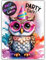 celebr8te 12x Party Eule Glitzer Einladungskarten - Teenager Kindergeburtstag Jungen & Mädchen - coole Tier Geburtstagseinladungen inkl. Messenger Bild & Urlaubsgutschein