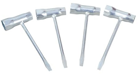 YPREWY 4Pcs Ergonomic T Handle Sparks Plug Wrench Set for Chainsaws Sparks Plug Spanner Chainsaw Repair Screwdriver Socket