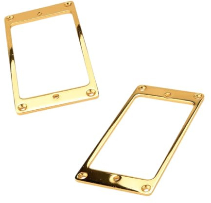 Folpus 2 Stücke Gitarren -Pickup -Rahmen Humbucker Pickup e Abholung Cover Teil, Gold