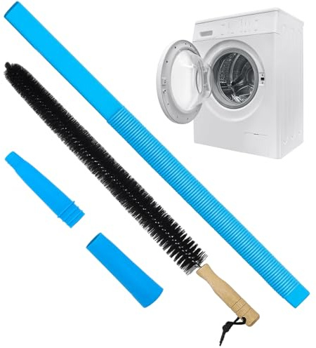 2 Stück Lüftungsschlauch Mit Bürste, Trockner Reiniger, Trockner Zubehör Für Effektive Reinigung, Trockner Schlauch Und Bürste Set In Blau