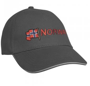 Fan-O-Menal Textilien Baseballcap mit Einstickung Norway Norwegen 68059 versch. Farben