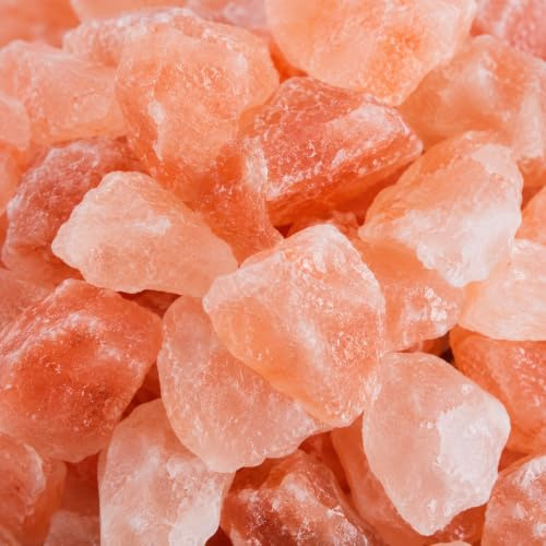 NLIGHTING Sale Rosa dell'Himalaya 1 kg Pietre Grezze Naturali 2-5 cm | per Lampade di Sale, Deumidificatori Naturali, Bagno Benessere, Decorazioni Casa – 100% Puro