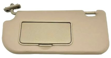 Parasol Derecho Tablero para Sombra con Espejo para KIA para Sportage KM 2004 2005 2006 2007 2008 2009 Viseras Interiores Coche(Left Beige)