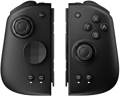 GameSwap Mobapad M6HD Joycon Pair for Nintendo Switch & OLED - Hall Effect Joysticks (Drift-Free), Omron Mechanical Buttons, HD Rumble, NFC Amiibo Support, 6-Axis Motion Control (Black)