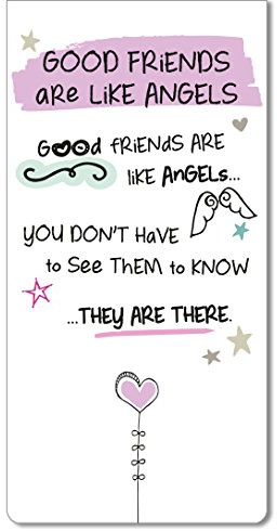 Inspired Words Magnetic Bookmark - Good Friends are like Angels