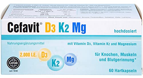 Cefavit D3 K2 mg Hartkapseln, 60 St