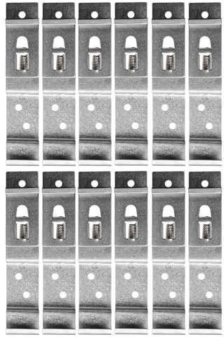 BITS4REASONS 12 X (6 PAIR) TRAILER NUMBER PLATE HOLDERS CLIPS LICENSE PLATE BRACKETS STAINLESS SPRING LOADED STEEL - STANDARD UK SIZE PLATE 11CM (110MM) DEPTH