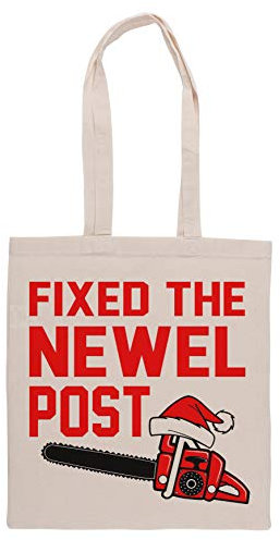 Luxogo Weihnachten - Fest Das Spindel Post Einkaufstasche Groceries Beige Shopping Bag
