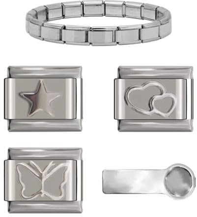 Starter Kit 14 - Bundle Butterflies Charm Links fit all classic 9mm Italian bracelet - UK stock