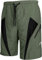 Santic MTB Hose Herren Kurz Fahrradhose Radhose Sitzpolster Mountainbike Hose Radsportshorts Atmungsaktiv Bike Shorts Grün XXL