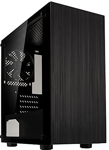 Kolink Stronghold M Micro-ATX Case – Black – Tempered Glass – 2 PWM Fans – Compact Design – ATX PSU Support