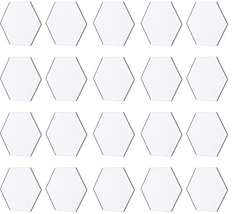 40 Stück klare sechseckige Acryl-Tischkartennamen, Acryl-Tischkarten, Blanko-Karten für Tisch, individuelle Namenseinstellungen, Gästenamen, Karten für Hochzeiten, Partys oder Event-Dekoration