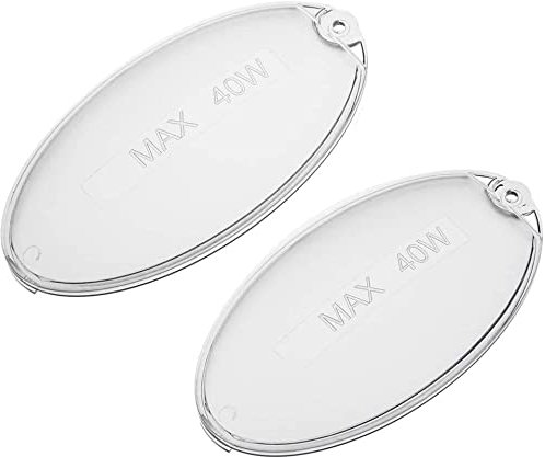 RECAMBIOS DREYMA Deflector Luz Campana Extractora Oval Transparente Max 40W Compatible Con Teka Balay Cata Pack Doble Proteccion Lampara Cocina Repuesto Para Mejora Iluminacion