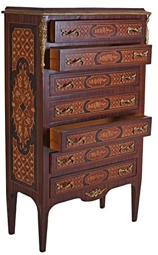 Hochkommode Kommode Intarsien Schrank Semaniere bar012 Palazzo Exklusiv