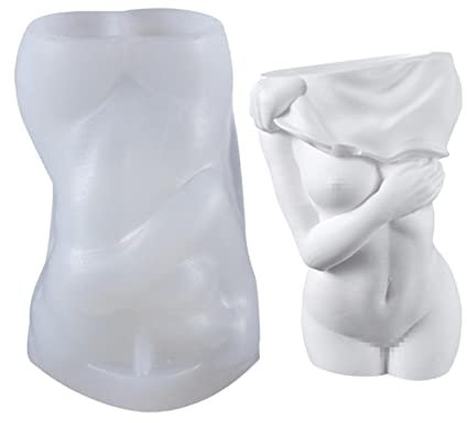 Niktule Sexy Lady Silikonform | Frauen entkleiden Körperform Kerzenform - Silikon-Gießform zum Ausziehen von Dekorationen für -Seifen, Vasen, Anhänger und mehr Bastelarbeiten