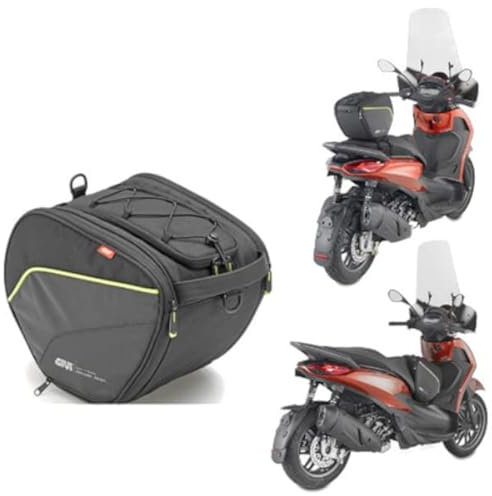 Tunnel Satteltasche kompatibel mit Honda Forza 750 mit seitlichen Taschen EA135 GIVI schwarz