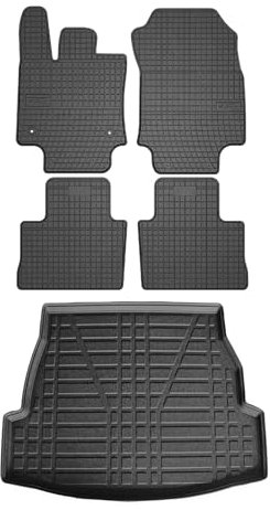 Fußmatten & Kofferraumwanne Set für Toyota RAV4 2019-2025 Gummi TPE Schwarz 5X