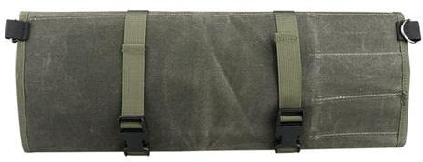 Portable Knife Roll Bag Multifunctional Cutter Waxed Canvas Bag for Outdoors Trip Camping