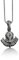 BySilverStone Jewelry Skandinavische Axt Von Perun-Halskette Aus Silber, Beil-Amulett-Halskette Für Nordic, Gravierte Helm Of Awe-Halskette Für Papa, Männliche Halskette (Keine Kette, Oxidiert)