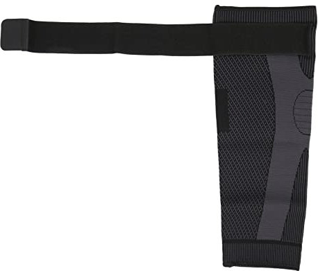 Rodillera de Ciclismo, Manga de Rodilla de Protección de Amortiguación Elástica Transpirable Ajustable para Correr (SG)