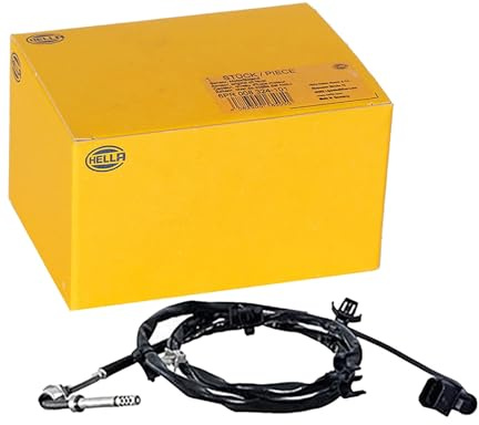 HELLA 6PT 010 376-331 Sensor, Exhaust Gas Temperature - 2-Pole - Screwed - Cable: 1150 mm - with Fixing Clips on Cable