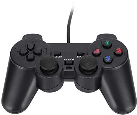 ADITAM Gamepad cablato, Controller di Gioco per Computer USB cablato Gamepad con Joystick a Doppia Vibrazione per PC Portatile Compatibile con Win98/2000/XP/2003/Vista/Windows 7. Double The Comfort