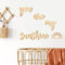Xylolfsty You are My Sunshine Wanddekoration, Boho-Kinderzimmer-Wandkunst, 5-teilig, neutrale Holzdekoration für Jungen und Mädchen, zum Aufhängen, Wandschild für Spielzimmer (Wörterstil)