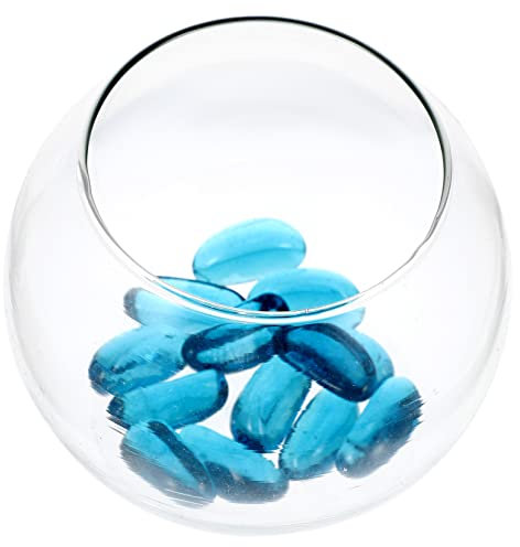 POPETPOP Fisch Tank Glas Fisch Schüssel Landschaft Container Aquarium Einzigartiges Design Tisch