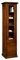 Mar.c.a. Design - Elegante Wohnzimmer-Vitrine aus Pappelholz, dunkle Walnuss mit 1 Tür und 5 Räumen - Wohnzimmerschrank, arme Kunst Made in Italy - Maße 45 x 41 x 187 h