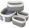 Woven baskets set of 4,Toy storage,Towel,Toilet paper basket,Storage baskets for shelves,Small woven basket.
