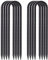VVOKGO Trampoline Stakes 12 Inches Anchors High Wind Heavy Duty, 8-Pack U Shaped Tie Down Anchor Kit for Ground, Camping Tent, Soccer Net, Swing Set, Black
