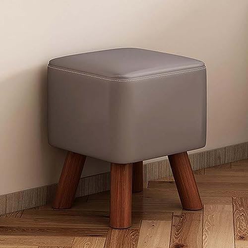 SRHIMEOS Fußhocker mit weichem Sitzkissen, Sofa hocker, Kleiner Hocker, Fusshocker Gepolstert FüR Sofa, Fußbank Pouf, für Schlafzimmer, Wohnzimmer (C 28x28x20cm)