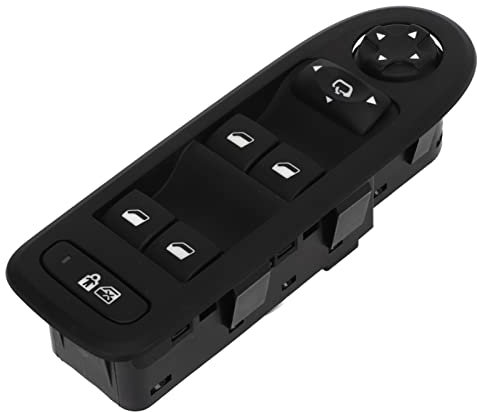 Interruptor del elevalunas eléctrico, 96631328XT Interruptor general del elevalunas eléctrico Interruptor de mandos de ventana de repuesto para PEUGEOT 308 I 508