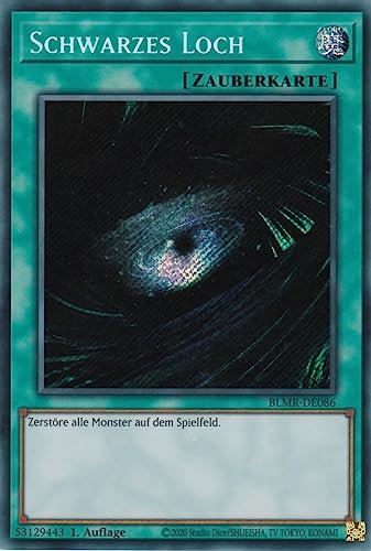 BLMR-DE086 - Schwarzes Loch - Secret Rare - 1. Auflage - Deutsch - Battles of Legend: Monstrous Revenge - mit LMS Trading Fieldcenter-Karte Yugioh