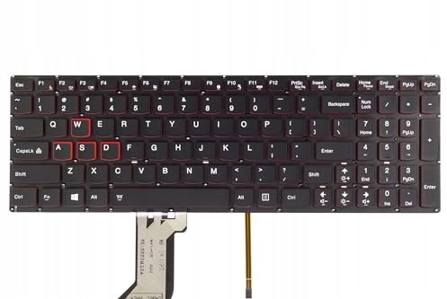 tradebit - Tastatur für Lenovo Y700-15isk LED-Hintergrundbeleuchtung QWERTY US