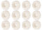 Wanjorlay Servietten Ring 12-Teiliges Set, WeißE Perle Hochzeit Servietten Schnalle Tisch Dekoration
