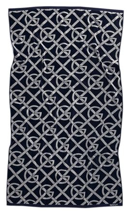 GANT G-Pattern Beach Towel EVENING BLUE