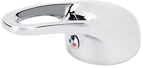 WGFOIP Wasserhahn-Hebelgriff mit Chrom-Finish, Ultrabreiter Griff, Waschbecken-Wasserhahn-Griff, Zinklegierung, 35 Mm, für die Küche