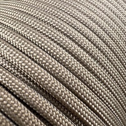 Paracord Nylon Seil Schnur Nylonschnur für Armbänder Abspannseile Camping Rope Wäscheleine Maurerschnur Zeltschnur für Army Ternnetz Survival Kit Ausrüstung Biwaksack Tau (Coyote brown #012, 4mm 100m)
