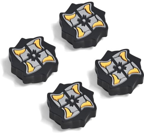 DLseego Pulgar Agarre Tapa para Switch,Genial 3D Analógico Stick Tapas Cubierta,Suave Silicona Joystick Cubierta Tapas Compatible con Switch/Switch Lite/Switch OLED - Espada Negra