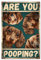 GLOBLELAND Vintage Dackel Scheißt Du Metall Blechschild 8×12 Zoll Retro Hunde Blechschild Zimmer Türschild Blechgemälde Plakat Wanddekoration Für Zuhause Badezimmer Club Dekoration