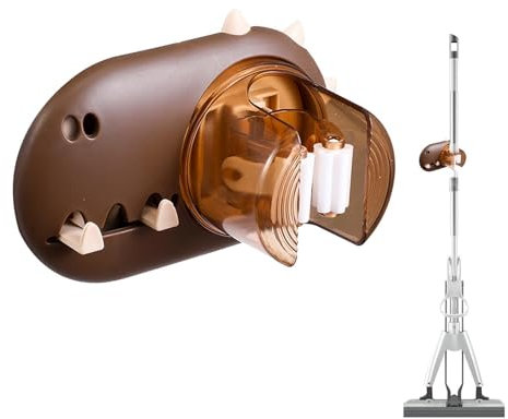 Soporte de pared para mopa y escoba, soporte de pared para fregona y escoba, soporte para escoba, colgador para escoba, sin taladrar, robusto y antideslizante, gancho para escoba, colgador para salón,
