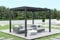 Cazeboo Pérgola bioclimática de Aluminio Santa 300S250 Gris Antracita