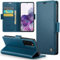 Phernykas Funda para Samsung S20 Libro Case, Cierre Magnético Función Soporte Bloqueo RFID Proteccion Flip Wallet Carcasa Móvil para Galaxy S20 Funda, Azul