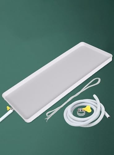 Bandeja de goteo for aire acondicionado de ventana, bandeja de plástico sin costuras, resistente al agua, 1 o 2 unidades(3meters hose)