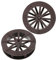 Vaguelly 2pcs DIY Water Wheel Fountain Accessories with Axle Vintage Decor for Indoor and Outdoor Gardens Suitable for Fish Tanks and Zen Fountains Elegant Craftsmanship
